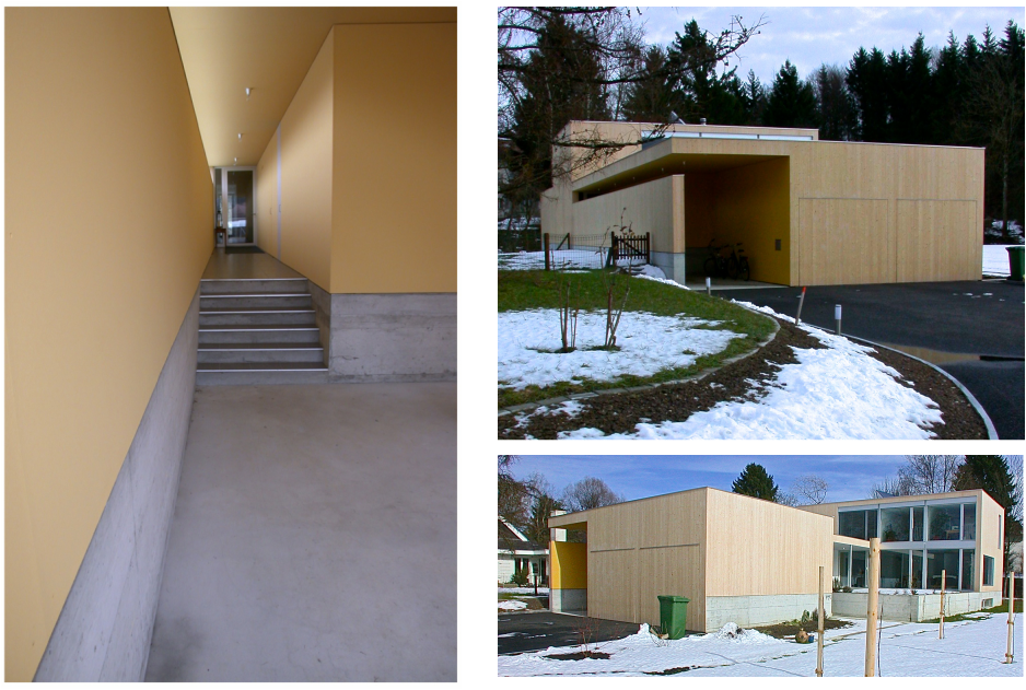 Neubau eines Wohnhauses mit integriertem Musikraum in moderner Holzelementbauweise.